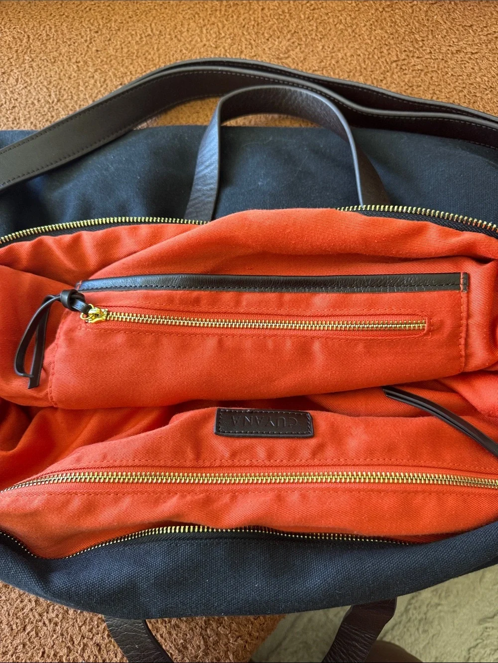 Cuyana Black Weekender Tote